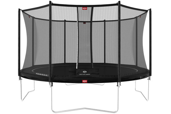 BERG Favorit 430 zwart met veiligheidsnet