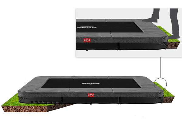 Trampoline 20 cm hoog