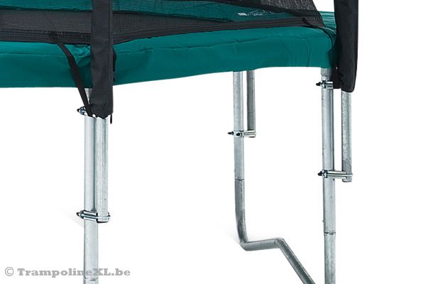 Frame en poten verbonden met kliksysteem.