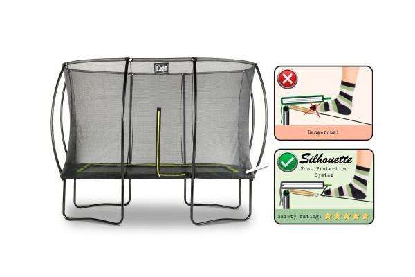 Met voetbeschermingssysteem.