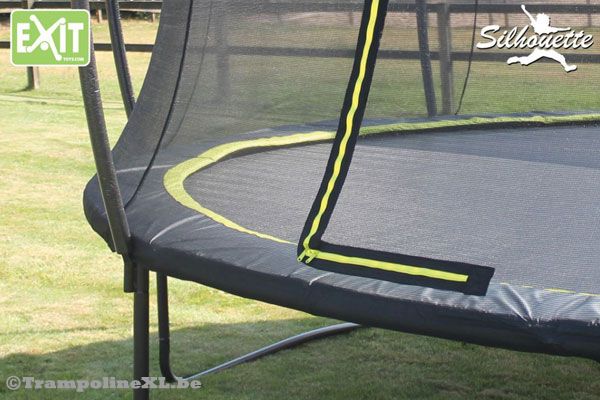 Ritssluiting met opvallende kleur.