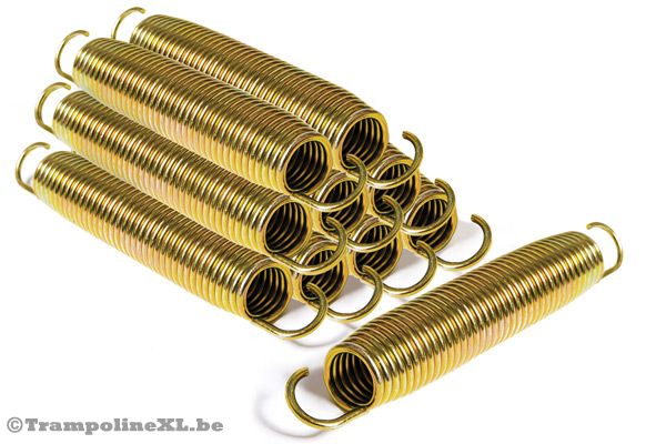 Gegalvaniseerde conische Gold colored veren.