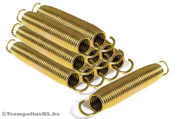 Gegalvaniseerde conische Gold colored veren.