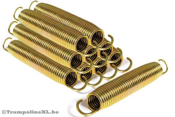 Gegalvaniseerde conische Gold colored veren.