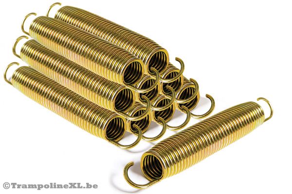 Gegalvaniseerde conische Gold colored veren.