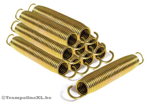 Gegalvaniseerde conische Gold colered veren.