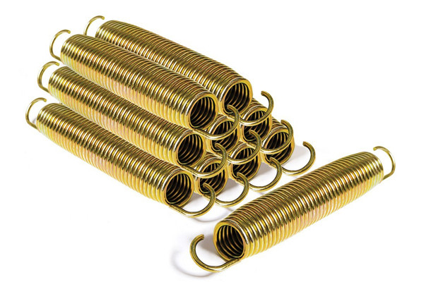 Gegalvaniseerde conische gouden veren.